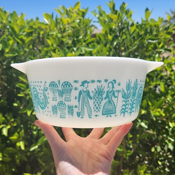 Pyrex | Kitchen | Pyrex Vintage Amish Butterprint Casserole Dish 474 ...